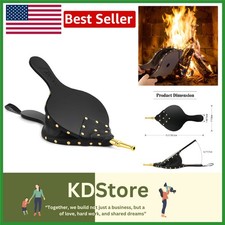 15.5x7 Fire Bellows Hand Air Blower for Fireplace, Fire Pit, BBQ, Wood Stove