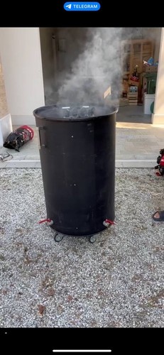 Smoker barbecue bbq nero - smoker,