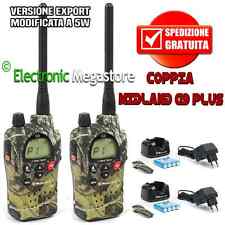 COPPIA RICETRASMITTENTE MIDLAND G9 PLUS MIMETIC PMR/LPD 446 BIBANDA 5W NUOVI