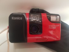 Konica Pop Super 35mm Fotocamera Compatta Af Point & Shoot Rosso
