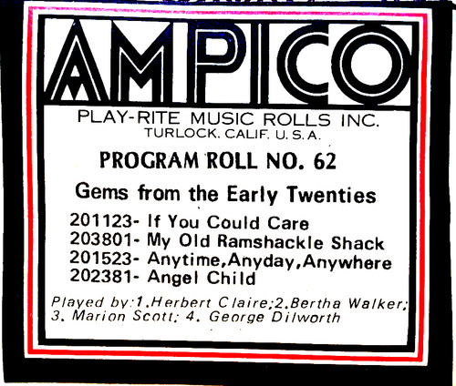 Ampico recut gems from the - from,
