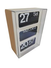 Solari udine linea 60 dator segnatempo verticale bianco giorno/mese/anno