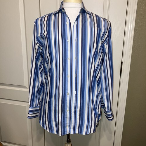 Etro shirt striped blue - blue, made