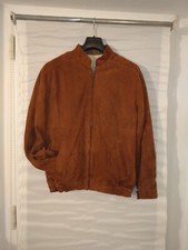 Giubbino vera pelle Camoscio Uomo - Bomber - vintage - Giacca - handmade - suede
