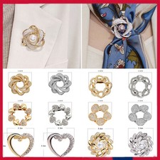 Sciarpa donna seta clip - , spilla
