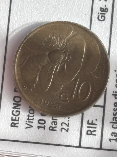Centesimi 1922 ape moneta - 1922, "ape"