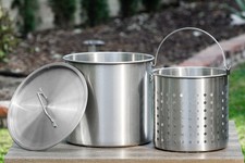 Barton Pentola Stock 32Qt con Cestello Colino Commerciale Acciaio Inox Grado Alimentare