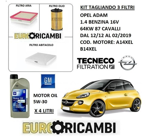 Kit tagliando filtri - filtri, olio
