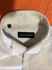 Camicia uomo Carlo Pignatelli Cerimonia Elegante Collo 15/38 M Sciancrata