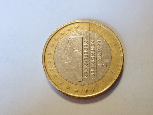 Moneta euro olanda 2001 - 1,