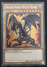 DRAGO NERO OCCHI ROSSI Rara