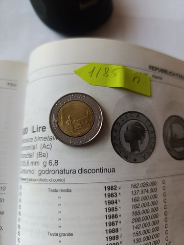 Monetacda 500 lire del 1985