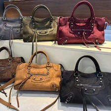 Borsa moto retrò scamosciata - retrò,