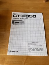 Pioneer CT-F650 proprietario