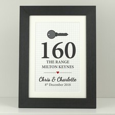 Stampa poster personalizzata nuova casa / Home sweet home / 1° regalo prima casa VA126