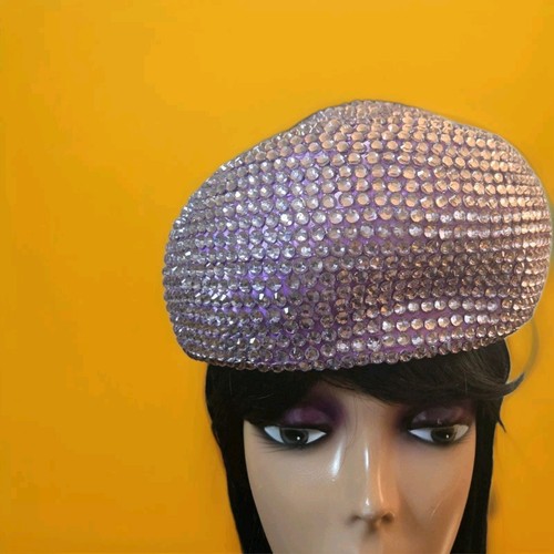 Cappello lavanda con strass - lavanda,