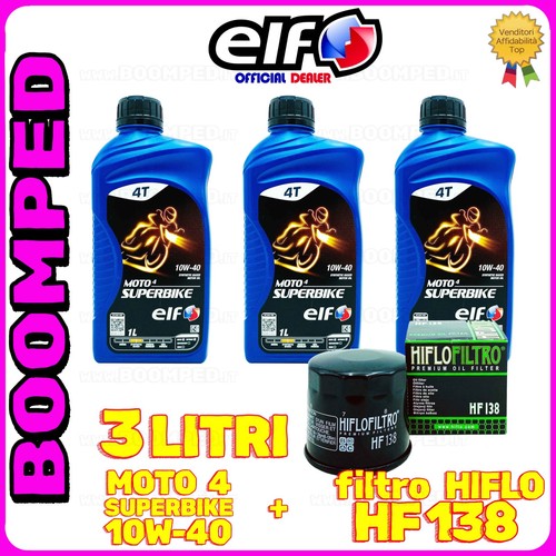 Kit tagliando olio - elf, moto4