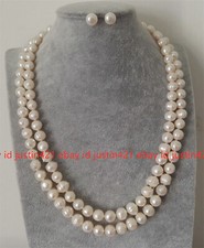 Orecchini collana 2 file di