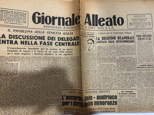 Giornale alleato trieste - trieste, 1946