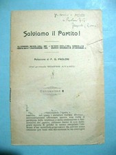 SALVIAMO IL PARTITO MANIFESTO PROGRAMMA BLOCCO SOCIALISTA INTEGRALE cent.2