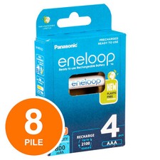 Panasonic Eneloop Batterie AAA NiMH Ricaricabili MiniStilo Micro 1.2V 800mAh 8x