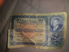 20 franchi svizzeri 1947