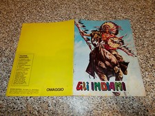 ALBUM GLI INDIANI ED.LAMPO/MODERNA 1975 CON 116 FIGURINE TIPO PANINI EDIS FLASH