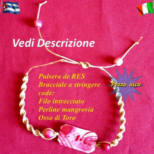Bracciale perle mangrovia osso - perle,
