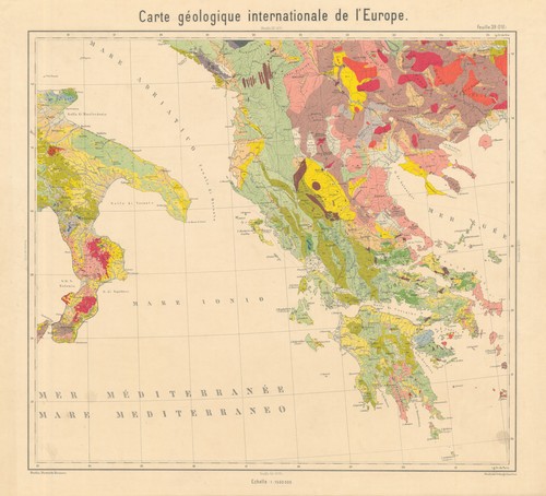 Mappa geologica italia - mappa,