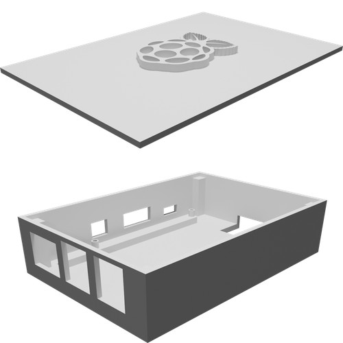 Custodia case per raspberry - custodia,