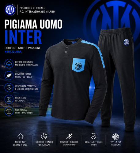 Pigiama uomo inter caldo - inter,
