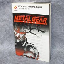 METAL GEAR SOLID INTEGRAL Guida Perfetta con Poster PlayStation 1 Libro 1999 SK72