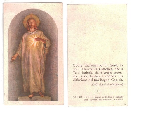 Santino cuore sacro gesu - santino, di