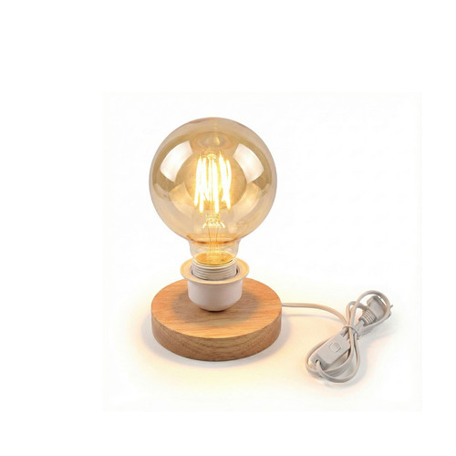 Lampada tavolo legno e27 - tavolo,