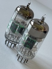 12AT7WC PAIR JAN 6201 12AT7 E81CC ECC801S Tube Valvola Coppia SYLVANIA NOS