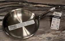 Viking Padella 8 Pollici Acciaio Inox 3 Strati con Manico Padella - Nuova 
