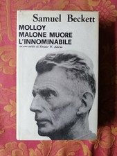 Samuel Beckett Molly Malone muore l'innominabile Prima edizione 1965