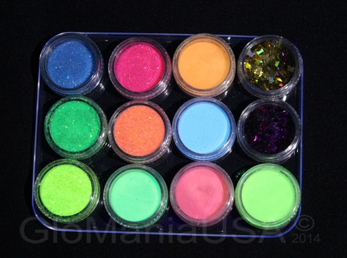 Glitter neon visibile bagliore - glitter,
