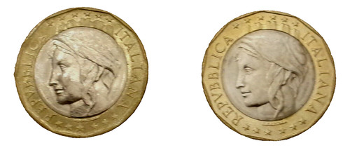 Italia monete da - monete, 1000