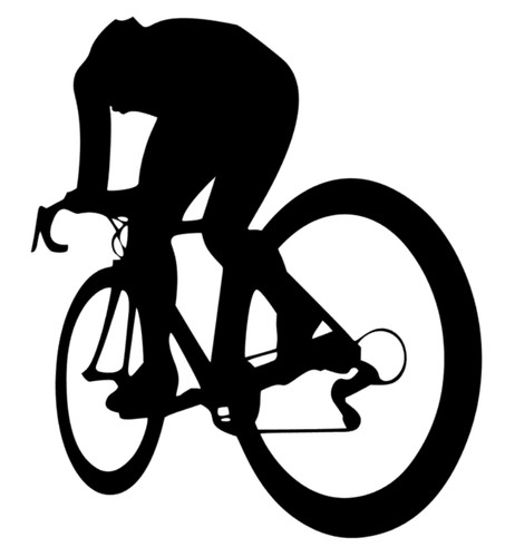Adesivo ciclista sticker auto - adesivo,