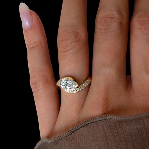 Anello marquise oro - in, giallo