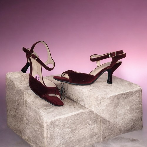 Sandali gattino merlot tacco