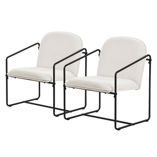 Set poltrone beige per - 2,