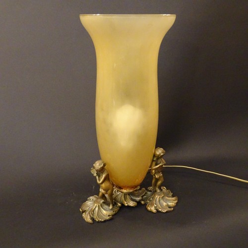 Lampada vetro bronzo - lampada,