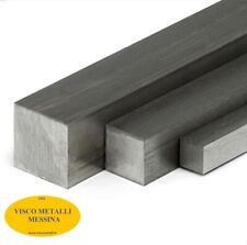 Barra Quadra Acciaio inox AISI 304 misure e lunghezze varie fresa tornio nautica