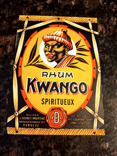 Old Vintage Rhum Kwango Bottle