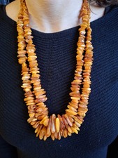 Baltic Amber Pasta Necklace
