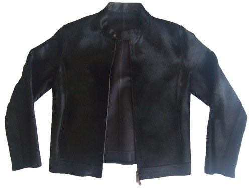 Giacca pelle vitello - pelle,