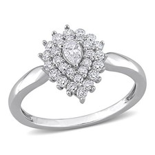 AMOUR 1/2 CT TW Pear and Round
