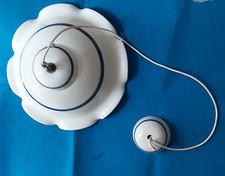 lampadario di ceramica bianco